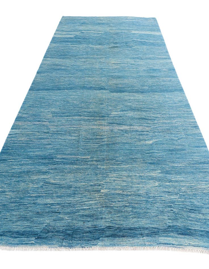 Detail image of 6' 8 x 9' 9  Hand Woven Kilim Modern Wool Rug