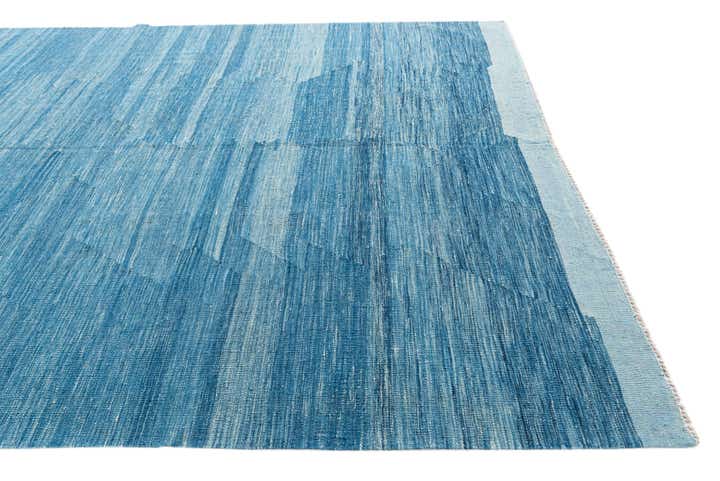 6' 9 x 9' 9 Hand Woven Kilim Modern Wool Rug