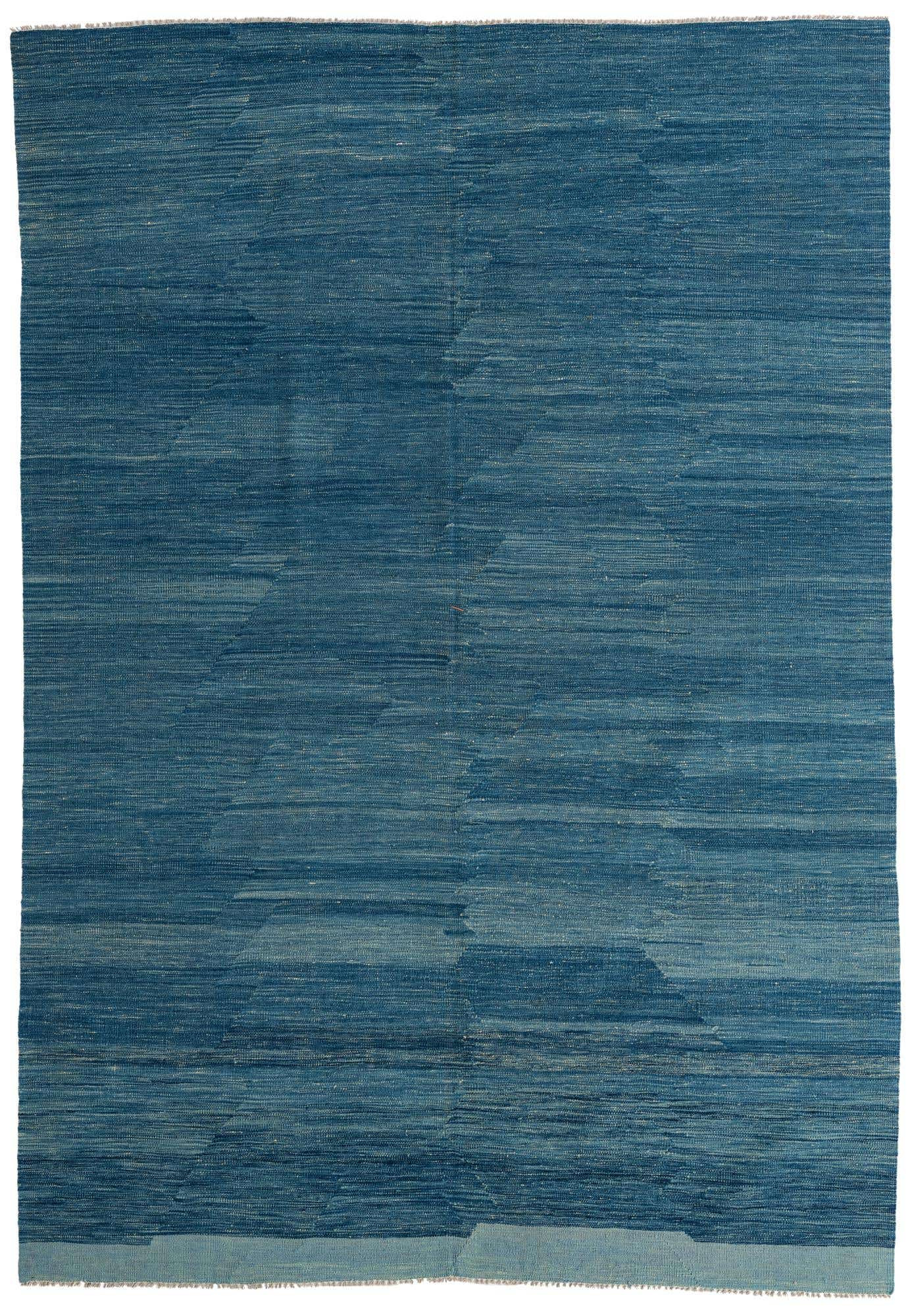 6' 9 x 9' 9 Hand Woven Kilim Modern Wool Rug