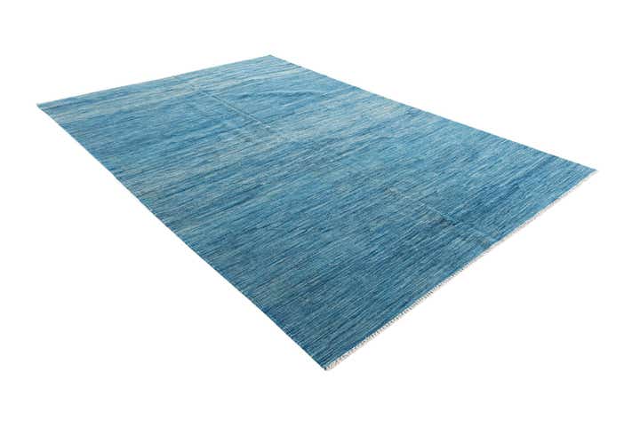 5' 6 x 8' Hand Woven Kilim Modern Wool Rug