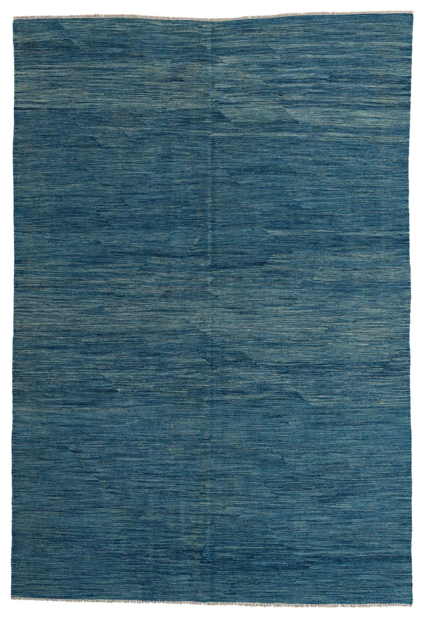 5' 6 x 8' Hand Woven Kilim Modern Wool Rug