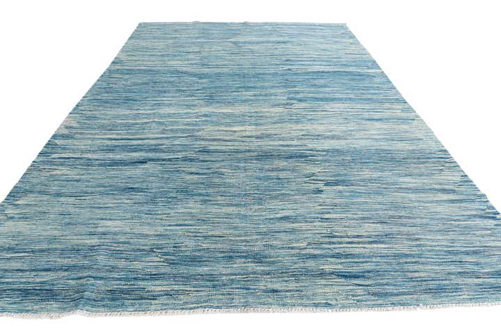 6' 5 x 9' 8 Hand Woven Kilim Modern Wool Rug
