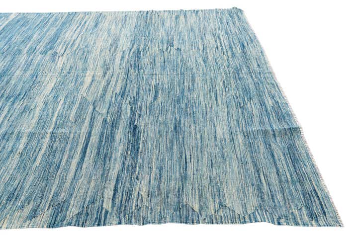 6' 5 x 9' 8 Hand Woven Kilim Modern Wool Rug
