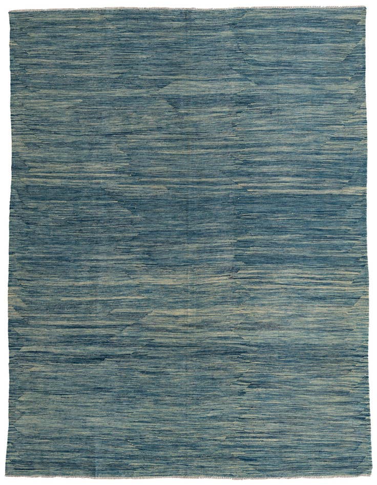 Detail image of 6' 5 x 9' 8 Hand Woven Kilim Modern Wool Rug