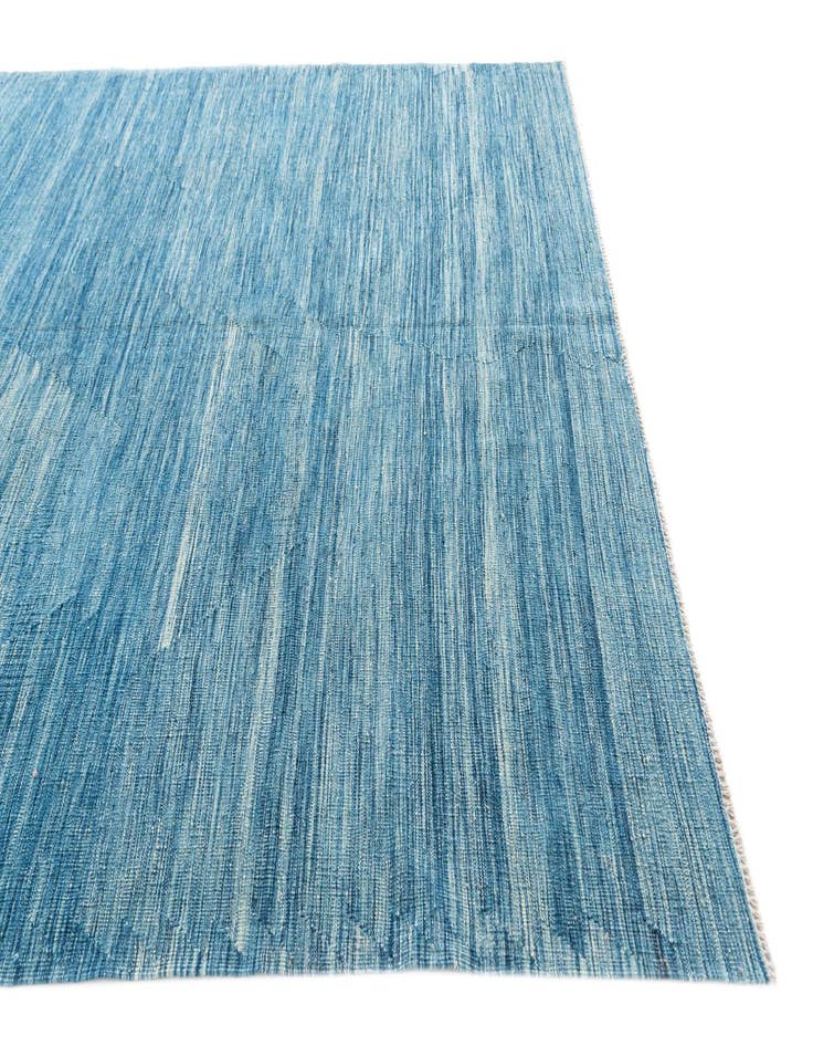 Detail image of 7' 2 x 9' 10 Hand Woven Kilim Modern Wool Rug