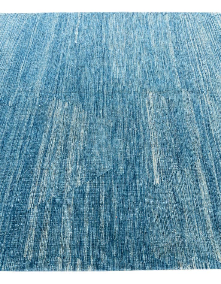 Detail image of 7' 2 x 9' 10 Hand Woven Kilim Modern Wool Rug