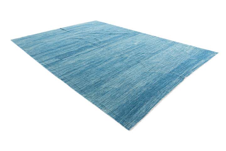 6' 10 x 9' 6 Hand Woven Kilim Modern Wool Rug