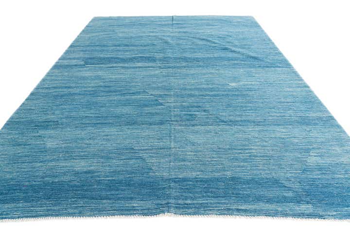 6' 10 x 9' 6 Hand Woven Kilim Modern Wool Rug