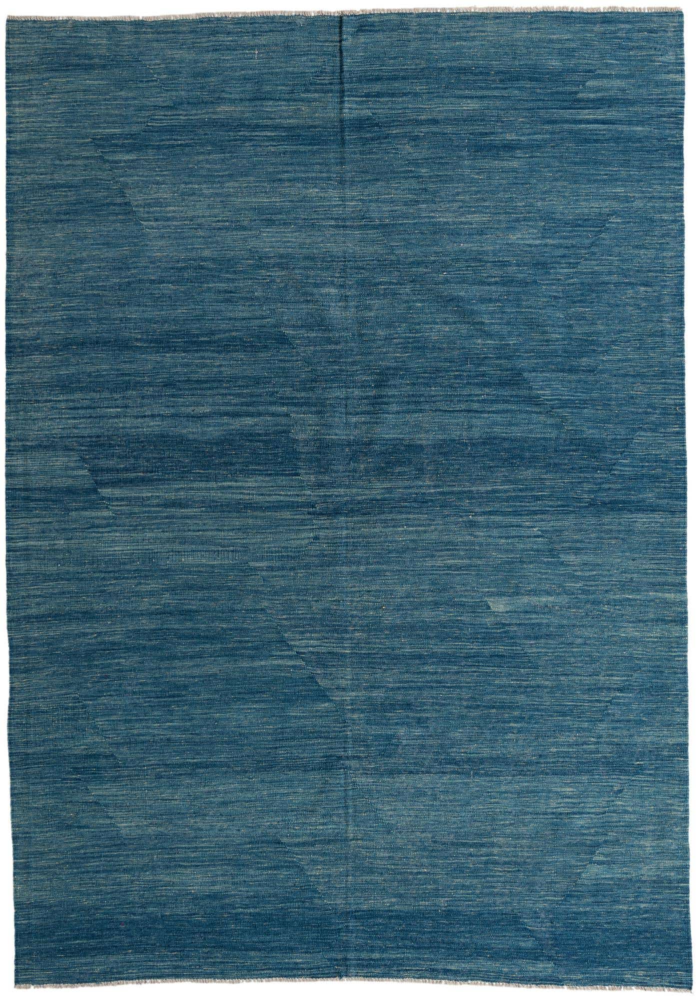 6' 10 x 9' 6 Hand Woven Kilim Modern Wool Rug