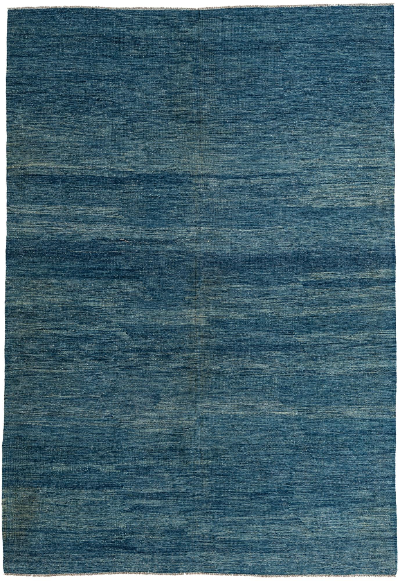 6' 9 x 9' 9 Hand Woven Kilim Modern Wool Rug
