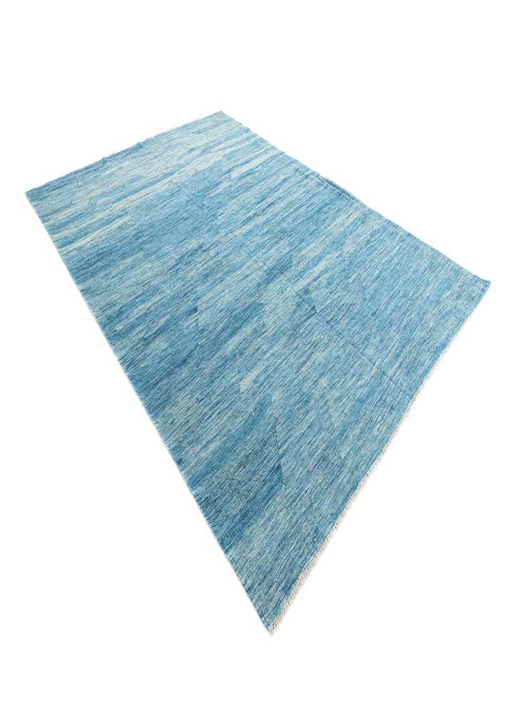 7' x 9' 7 Hand Woven Kilim Modern Wool Rug