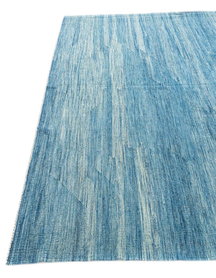 Detail image of 7' x 9' 7 Hand Woven Kilim Modern Wool Rug