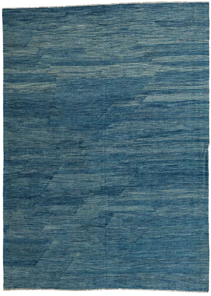 7' x 9' 7 Hand Woven Kilim Modern Wool Rug