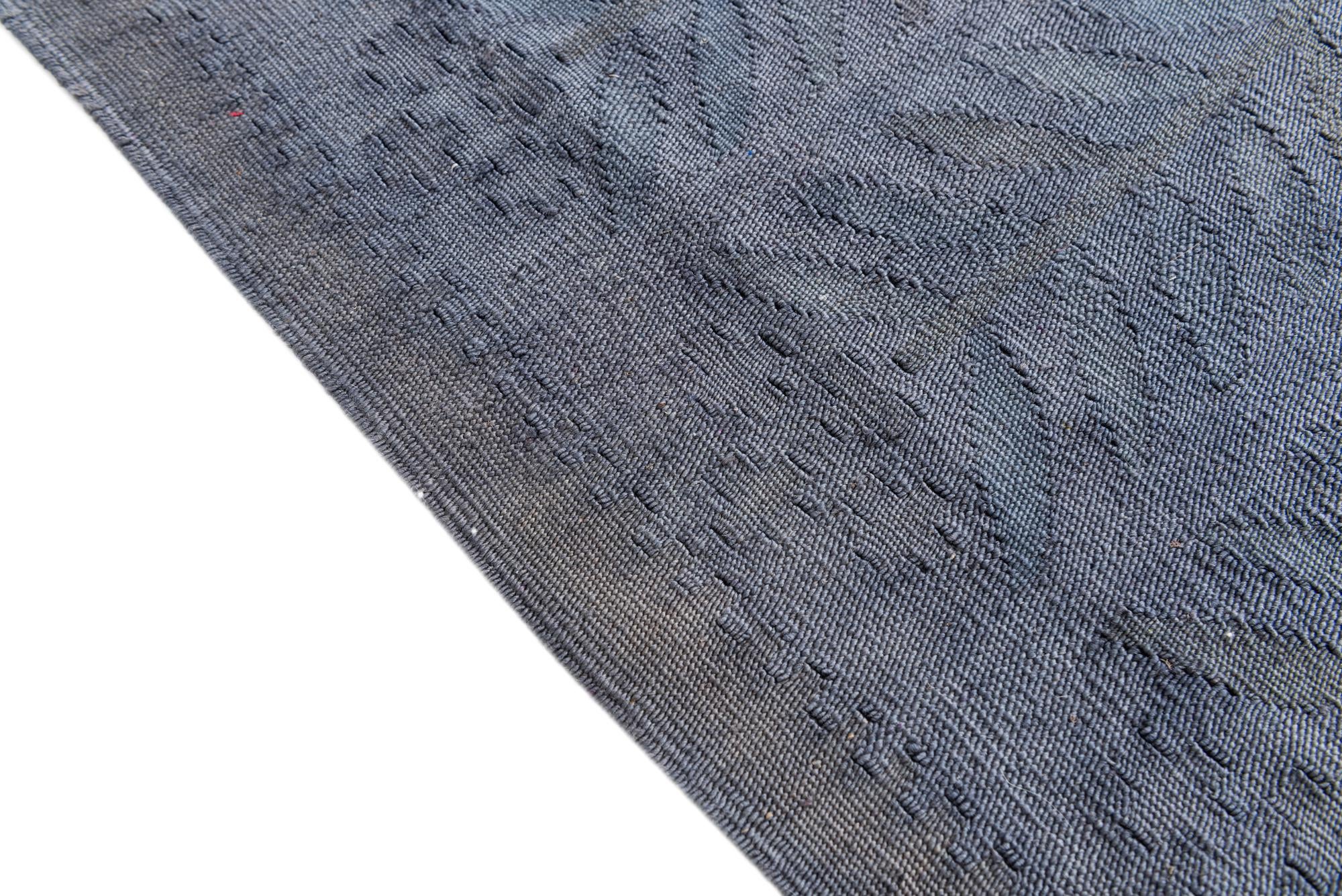 5' 1 x 6' 4 Hand Woven Kilim Modern Wool Rug