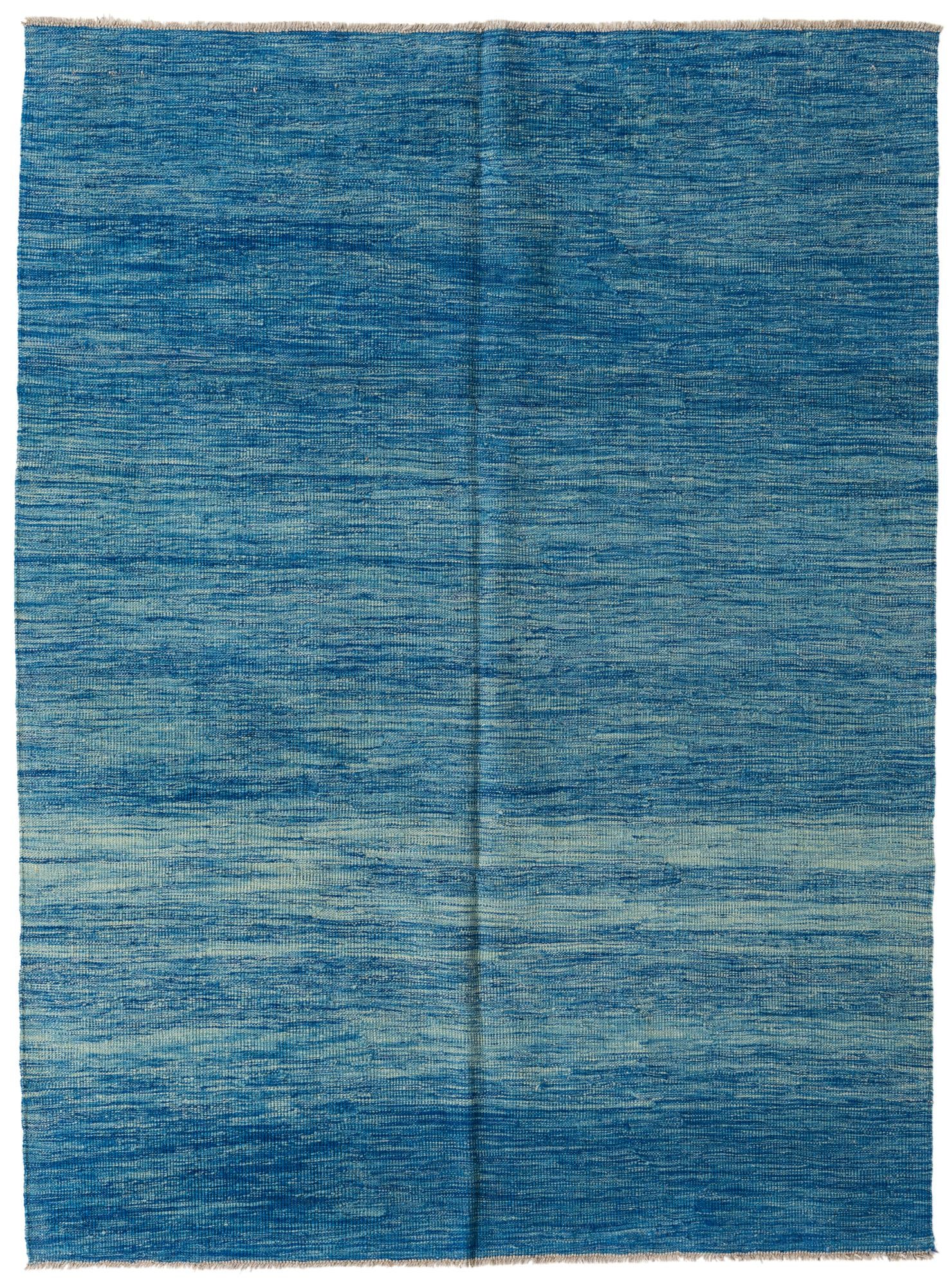 5' x 6' 8 Hand Woven Kilim Modern Wool Rug