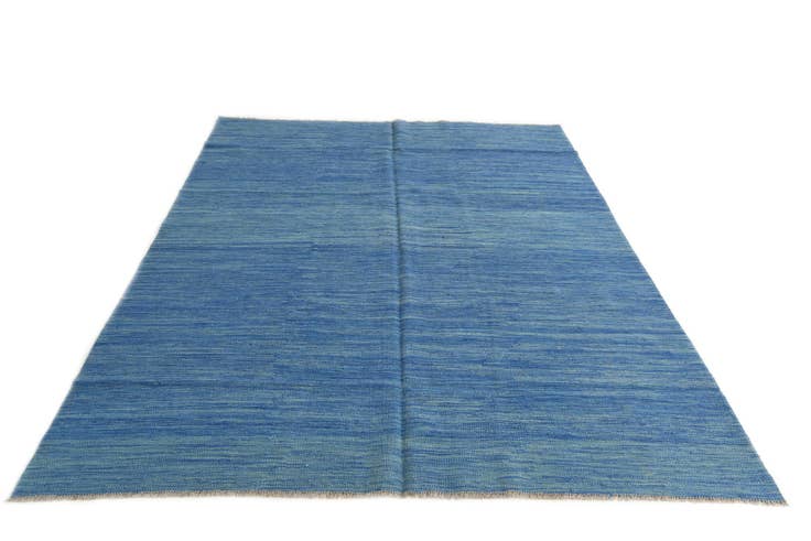 Detailfoto van 180cm x 240cm Handgeweven Kilim Modern Wol Vloerkleed