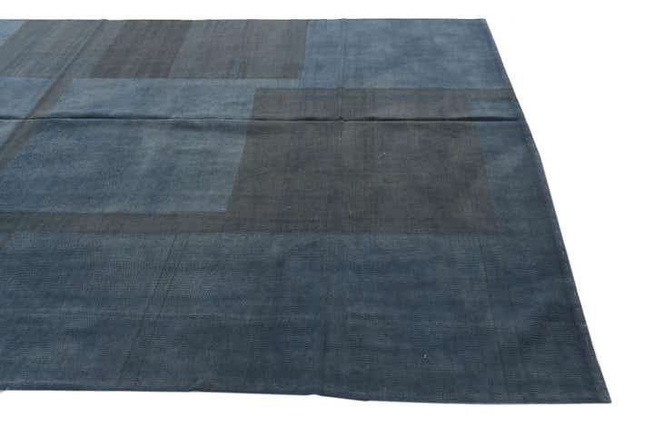 6' 9 x 9' 6 Hand Woven Kilim Modern Wool Rug