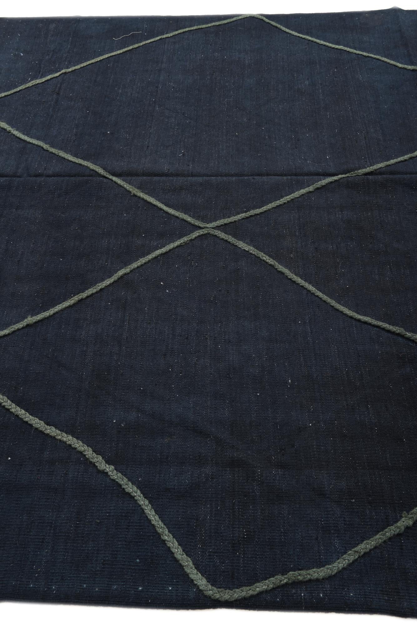 6' 5 x 10' 1 Hand Woven Kilim Modern Wool Rug