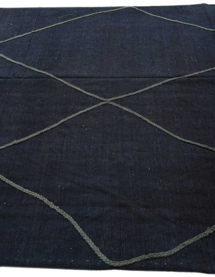 Detail image of 6' 5 x 10' 1  Hand Woven Kilim Modern Wool Rug