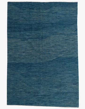 6' 8 x 9' 10 Hand Woven Kilim Modern Wool Rug