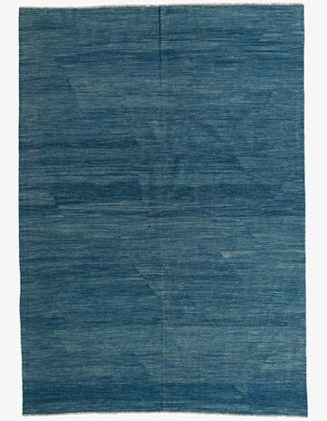 6' 10 x 9' 6 Hand Woven Kilim Modern Wool Rug