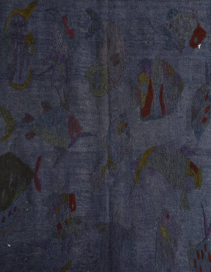 Detail image of 5' 5 x 7' 7  Hand Woven Kilim Suzani Wool Rug