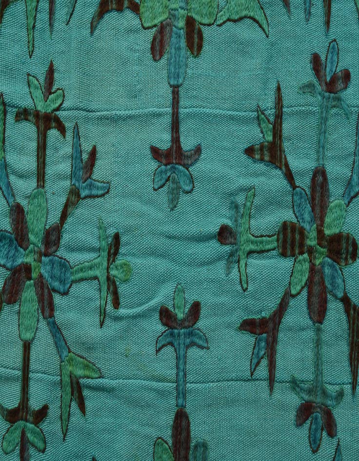 Detail image of 5' 3 x 7' 4  Hand Woven Kilim Suzani Wool Rug