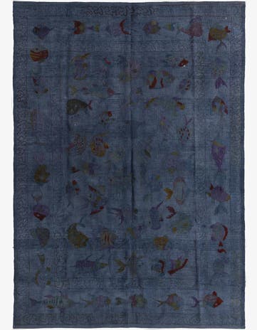 5' 5 x 7' 7 Hand Woven Kilim Suzani Wool Rug