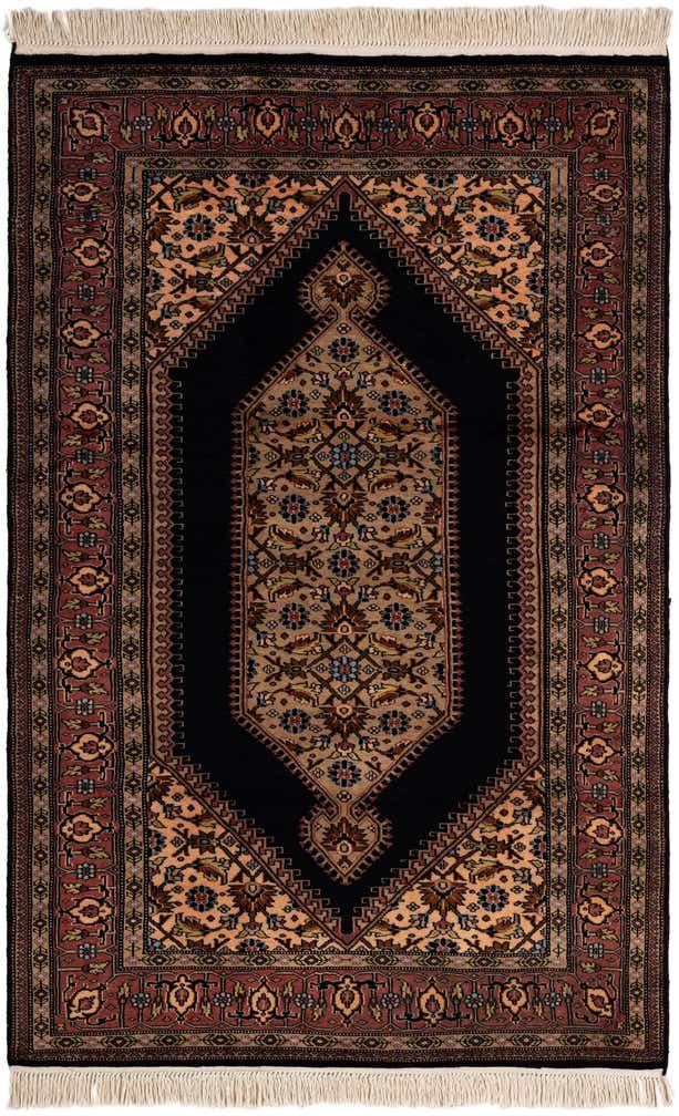 4' 1 x 6' 2 Hand Knotted Lahour Oriental Wool Rug