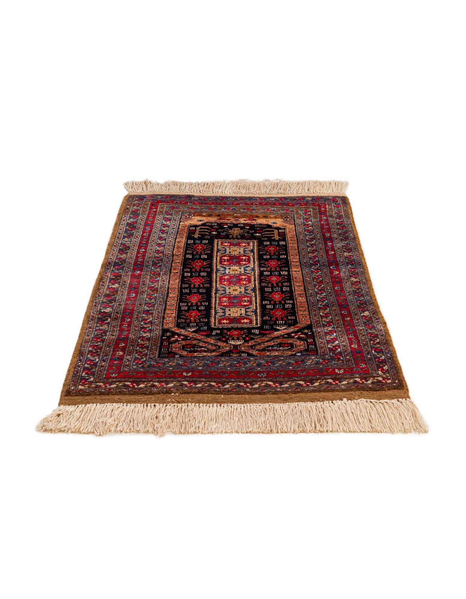 2' 6 x 4' Hand Knotted Lahour Oriental Rug