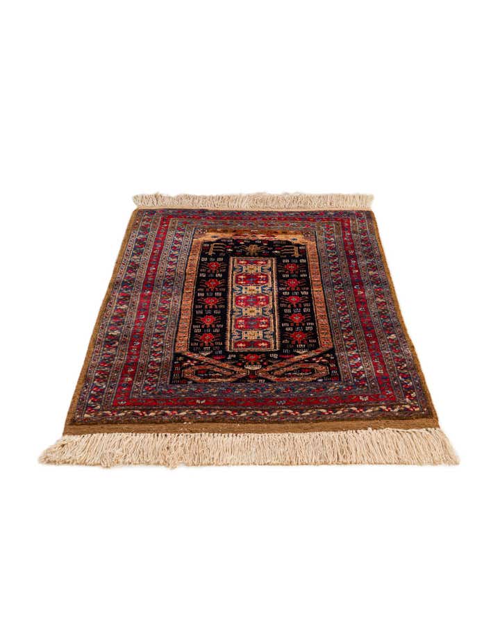 2' 6 x 4' Hand Knotted Lahour Oriental Rug