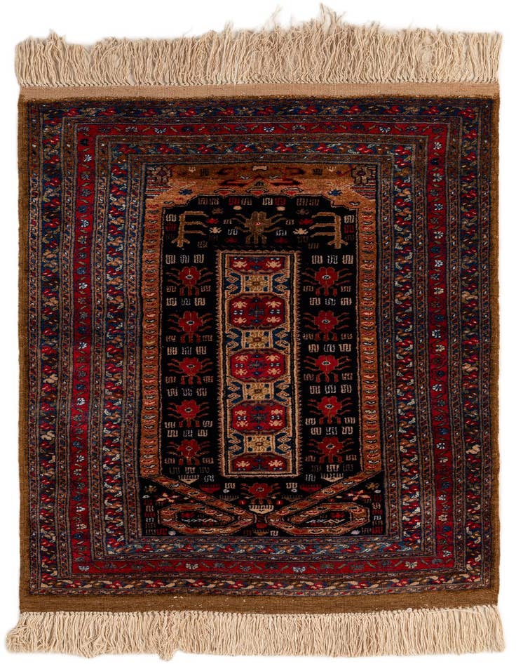 Detail image of 2' 6 x 4' Hand Knotted Lahour Oriental Rug