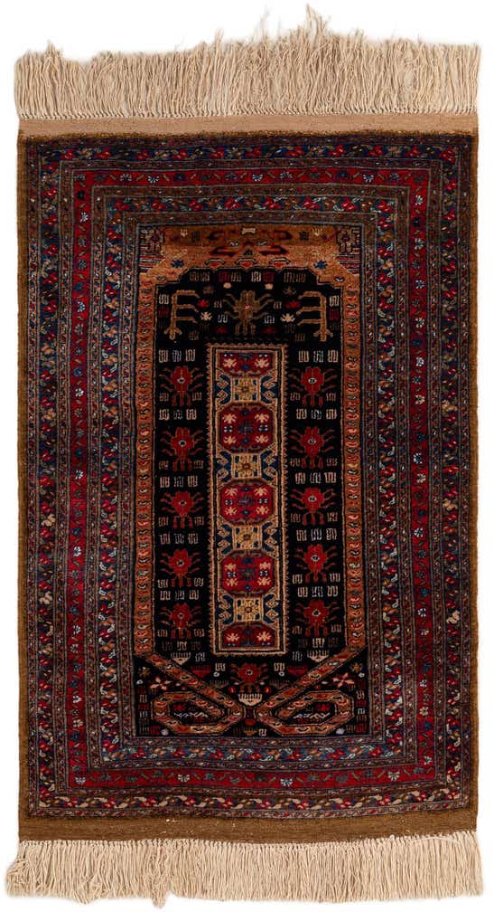 2' 6 x 4' Hand Knotted Lahour Oriental Rug
