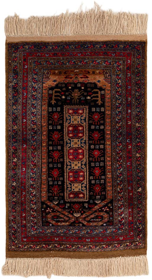 Detail image of 2' 6 x 4' Hand Knotted Lahour Oriental Rug