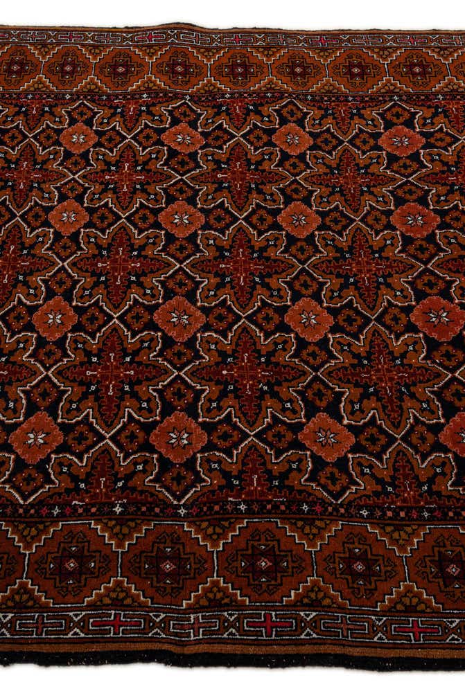 3' 9 x 5' 7 Hand Knotted Lahour Oriental Wool Rug