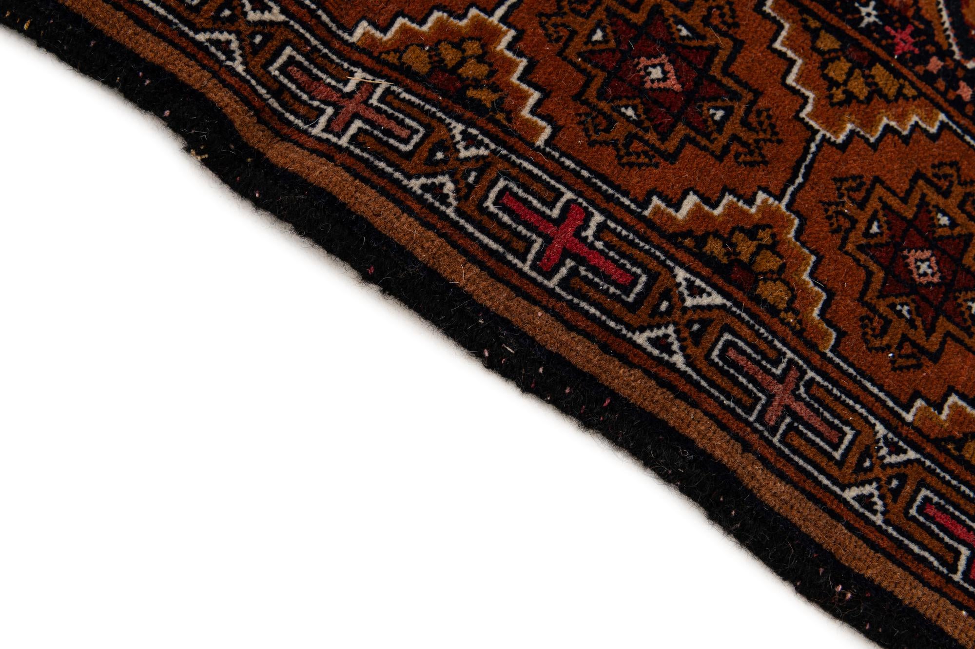 3' 9 x 5' 7 Hand Knotted Lahour Oriental Wool Rug