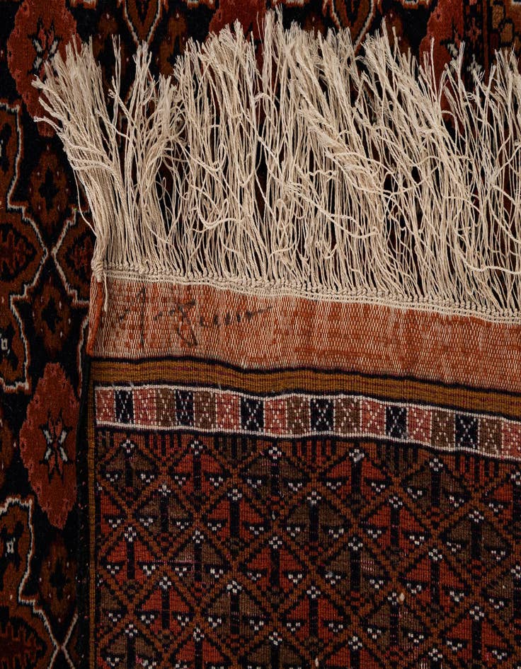 Detail image of 3' 9 x 5' 7  Hand Knotted Lahour Oriental Wool Rug