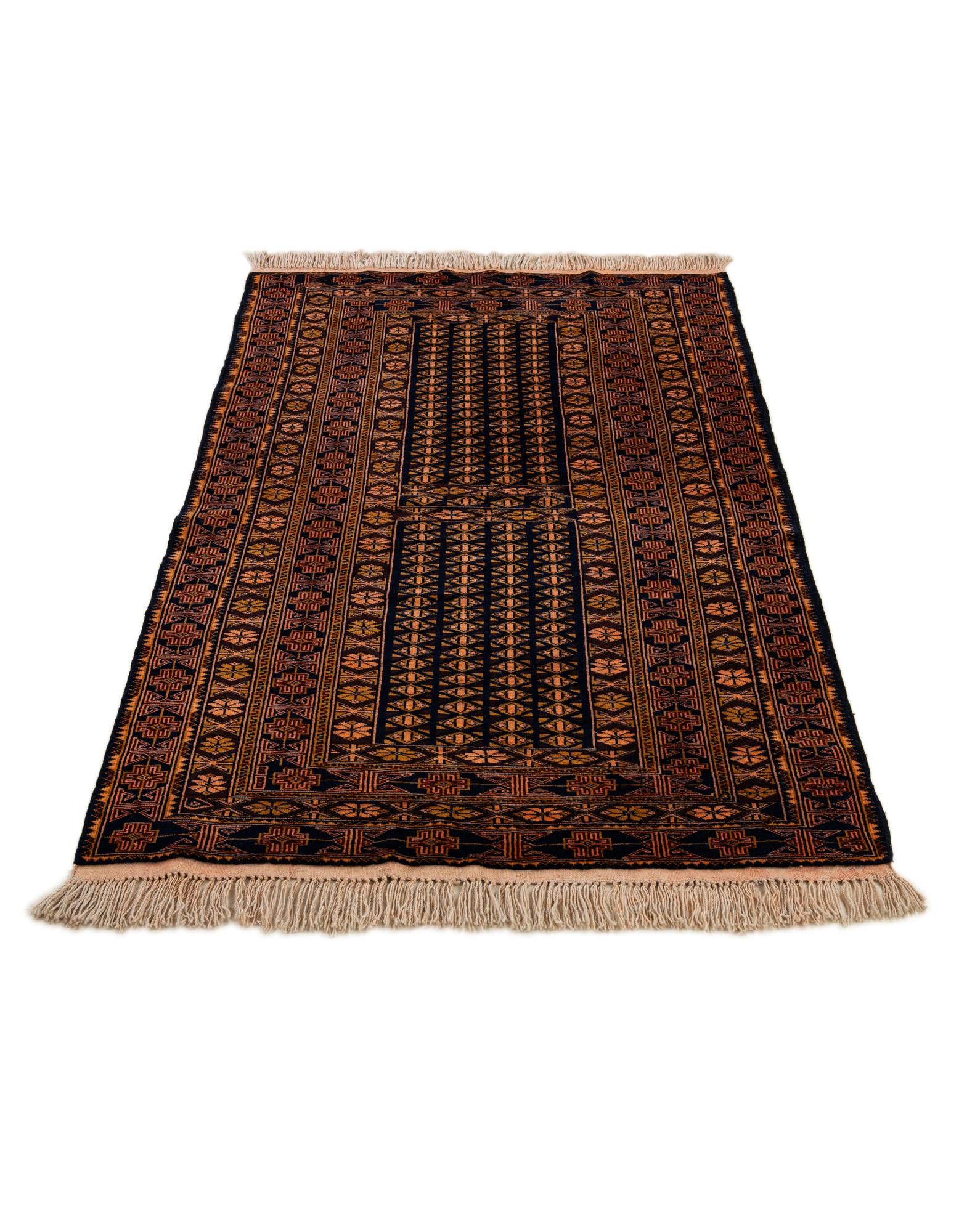 110cm x 205cm anudado a mano Lahour Alfombra Oriental Lana