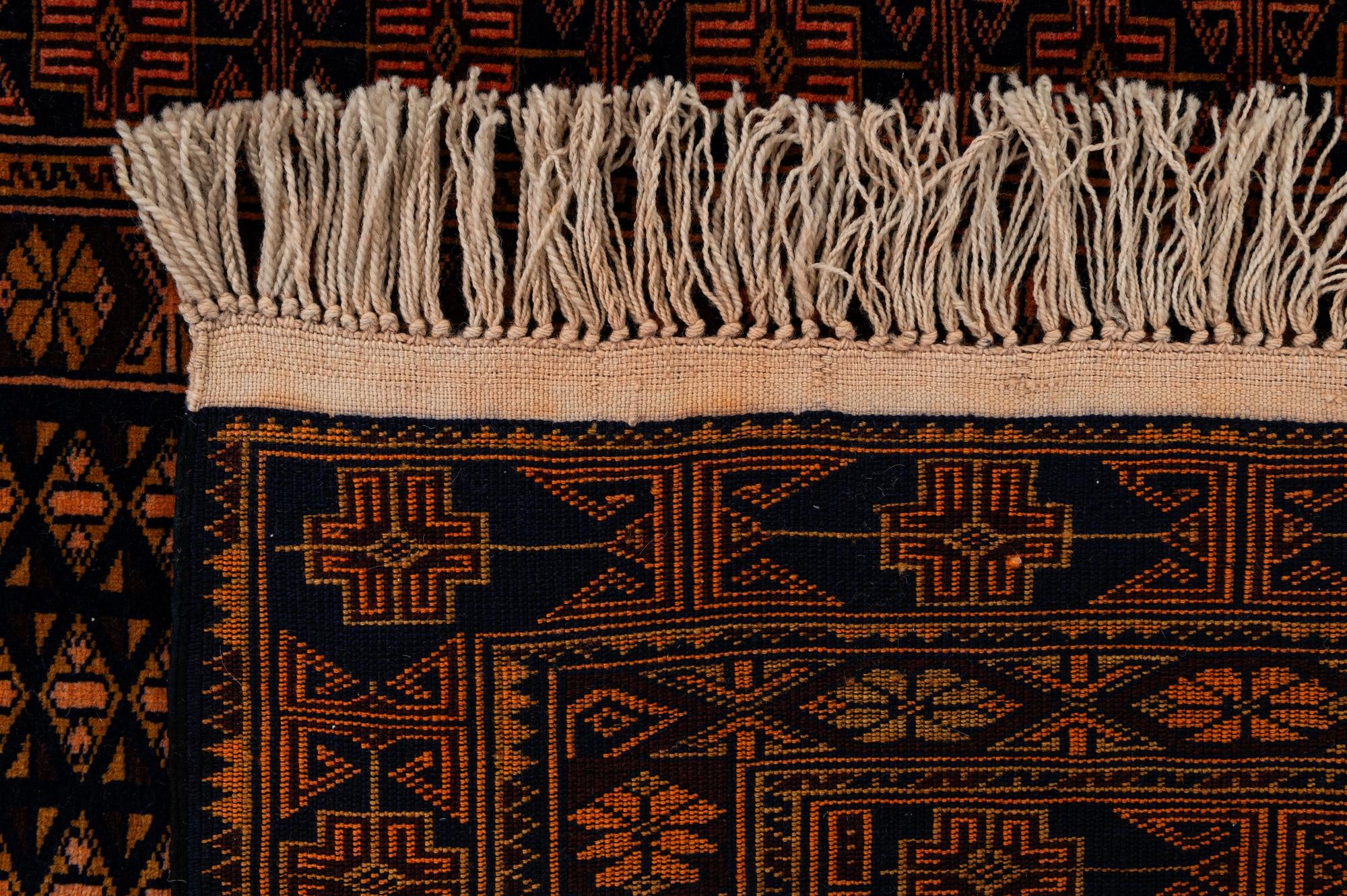110cm x 205cm anudado a mano Lahour Alfombra Oriental Lana