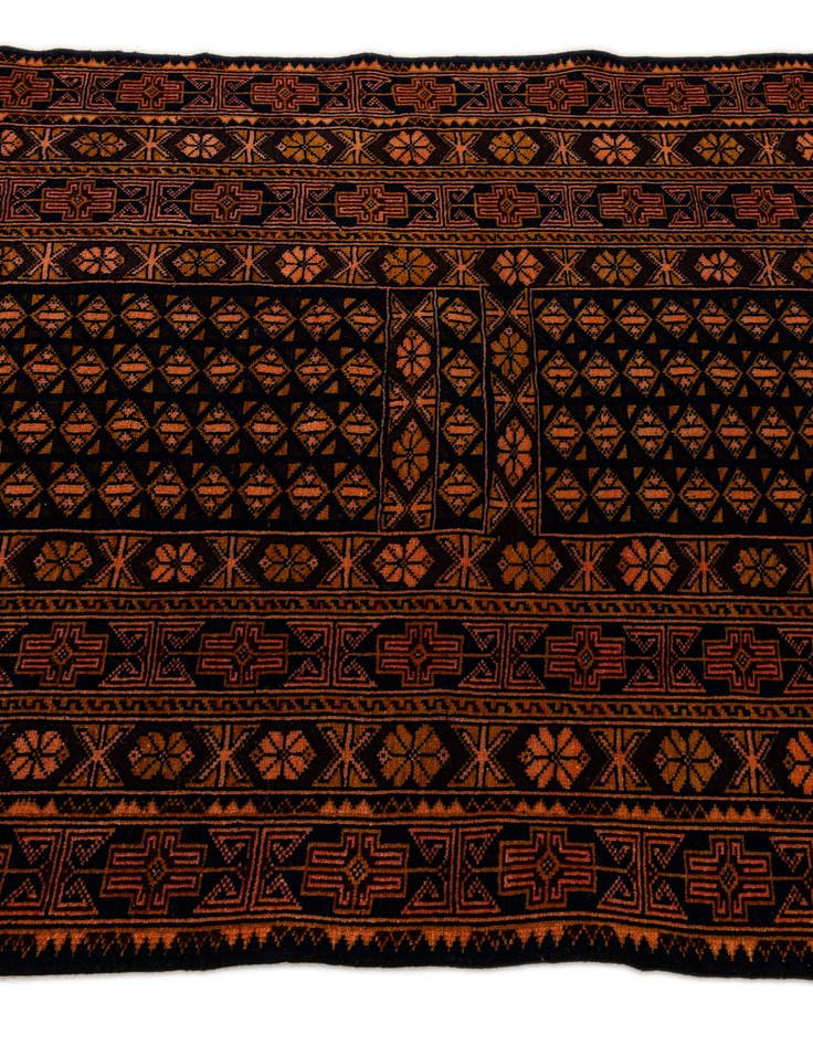 Detail image of 3' 7 x 6' 8  Hand Knotted Lahour Oriental Wool Rug