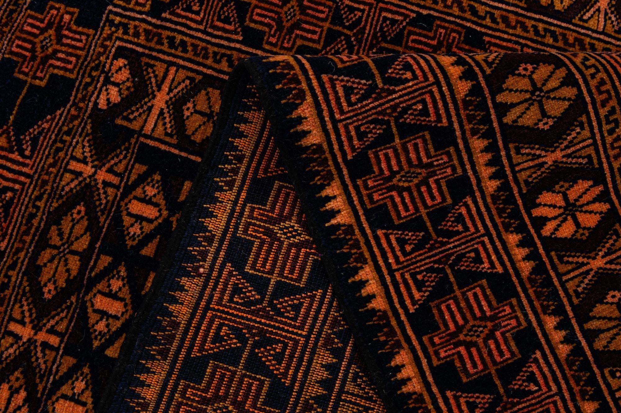 110cm x 205cm anudado a mano Lahour Alfombra Oriental Lana