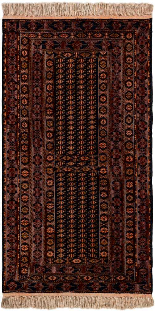 3' 7 x 6' 8 Hand Knotted Lahour Oriental Wool Rug