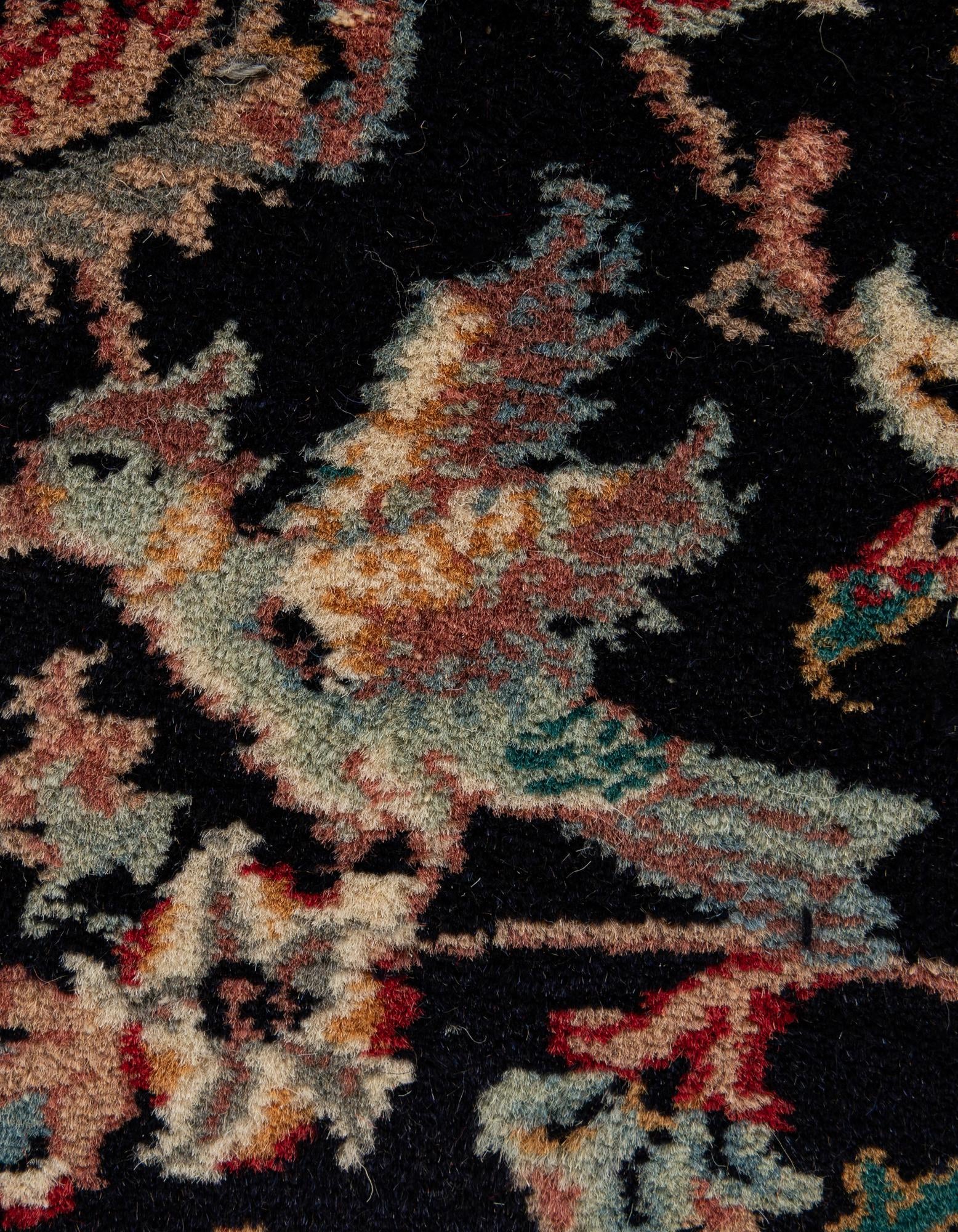 4' 2 x 6' 7 Hand Knotted Lahour Wool Rug
