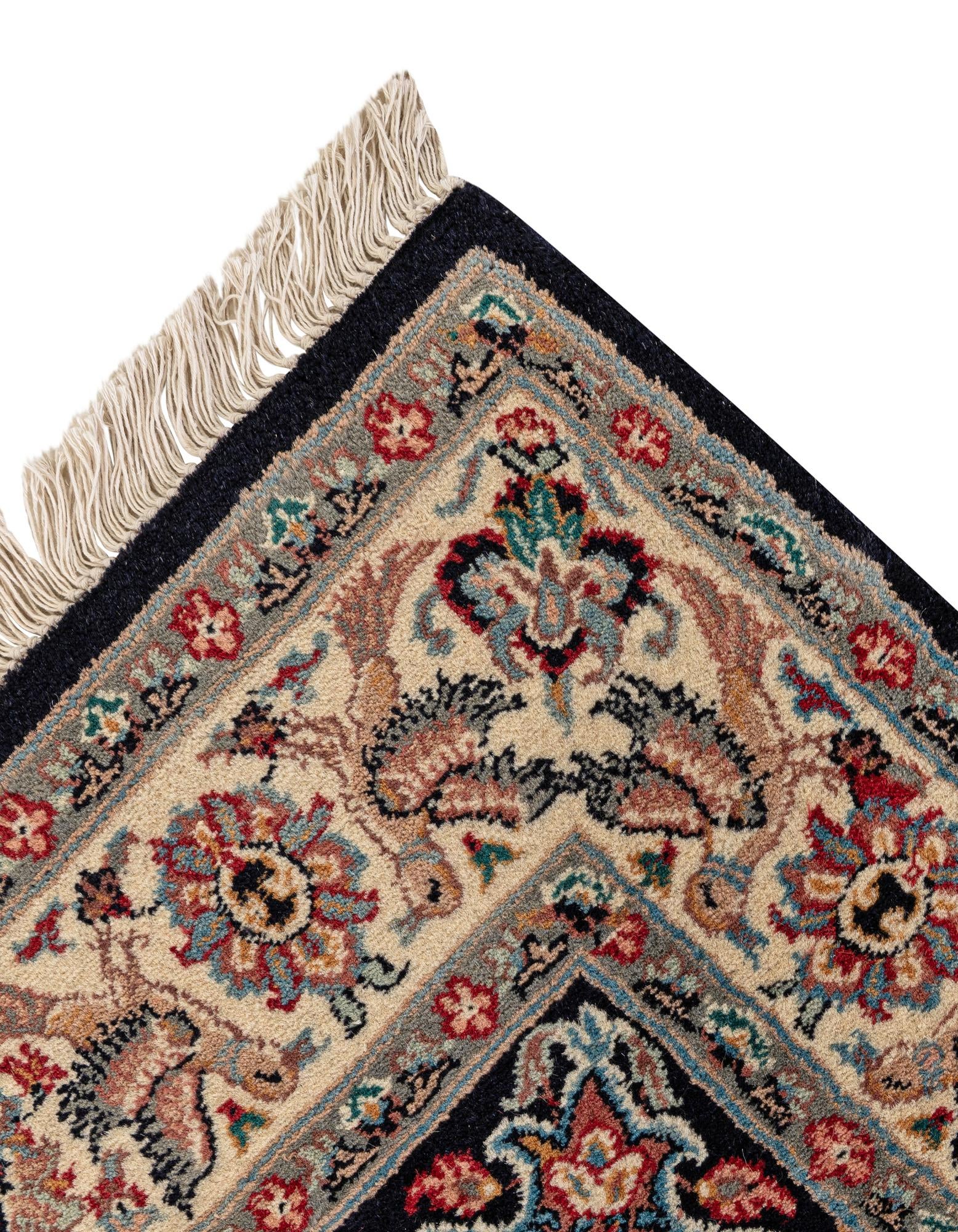 4' 2 x 6' 7 Hand Knotted Lahour Wool Rug