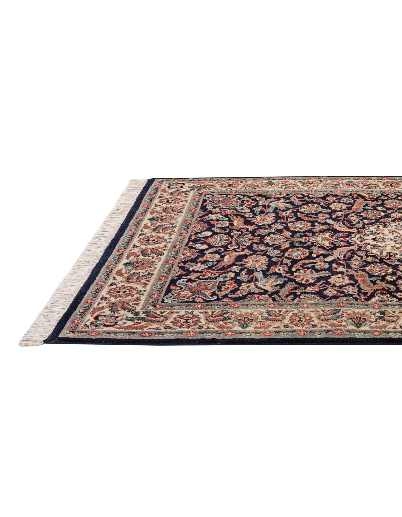 4' 2 x 6' 7 Hand Knotted Lahour Wool Rug