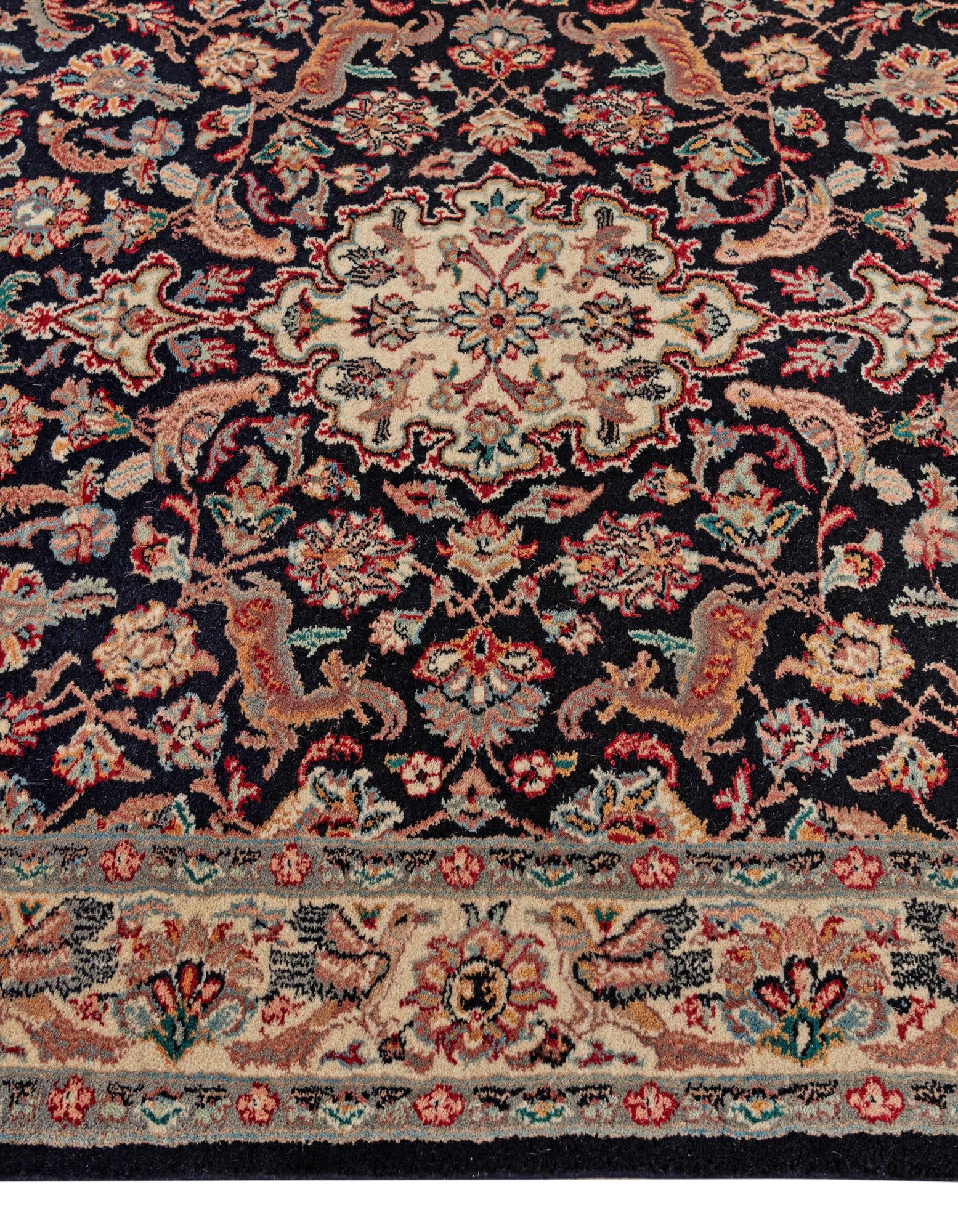 4' 2 x 6' 7 Hand Knotted Lahour Wool Rug