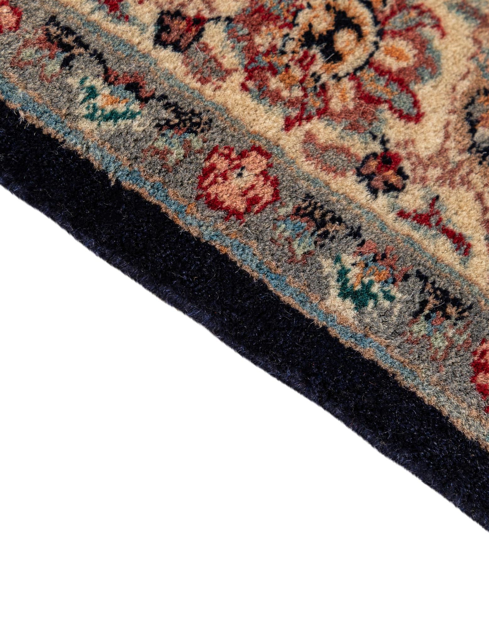 4' 2 x 6' 7 Hand Knotted Lahour Wool Rug