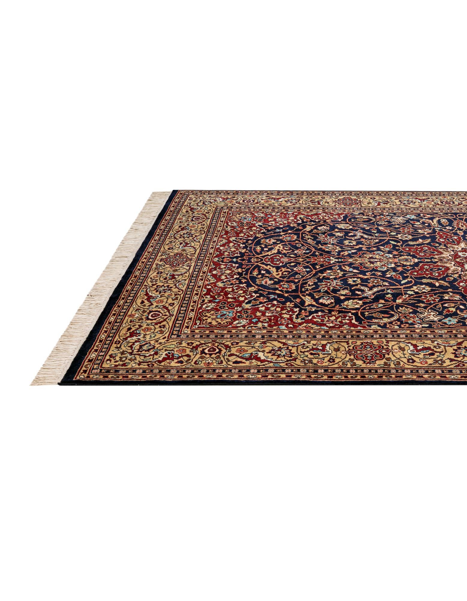 6' 1 x 9' 5 Hand Knotted Lahour Wool Rug