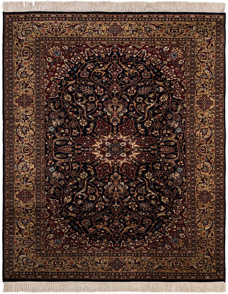 Detail image of 6' 1 x 9' 5 Hand Knotted Lahour Wool Rug