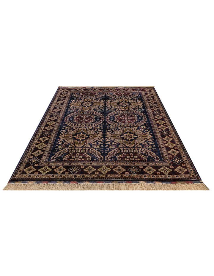 7' x 9' 7 Hand Knotted Lahour Wool Rug